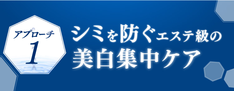 シミを防ぐ美白集中ケア