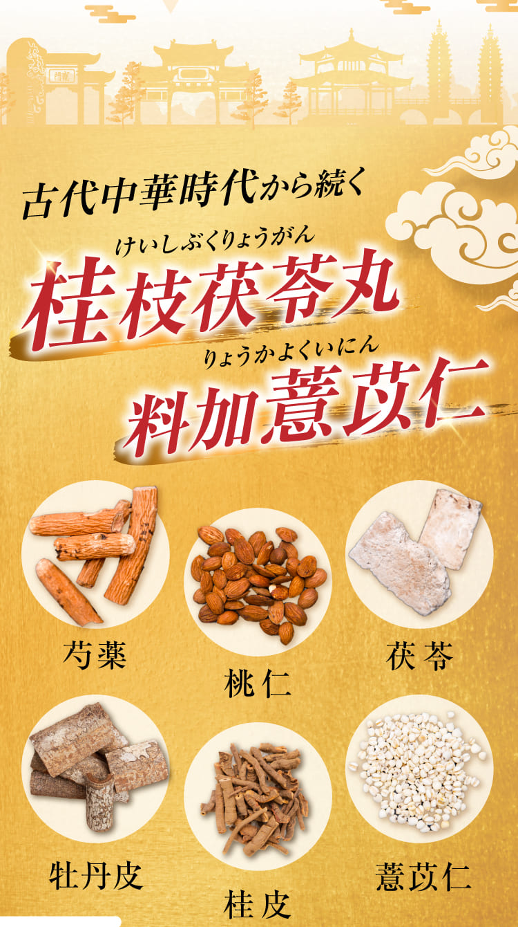 古代中華時代から続く、桂枝茯苓丸料加薏苡仁