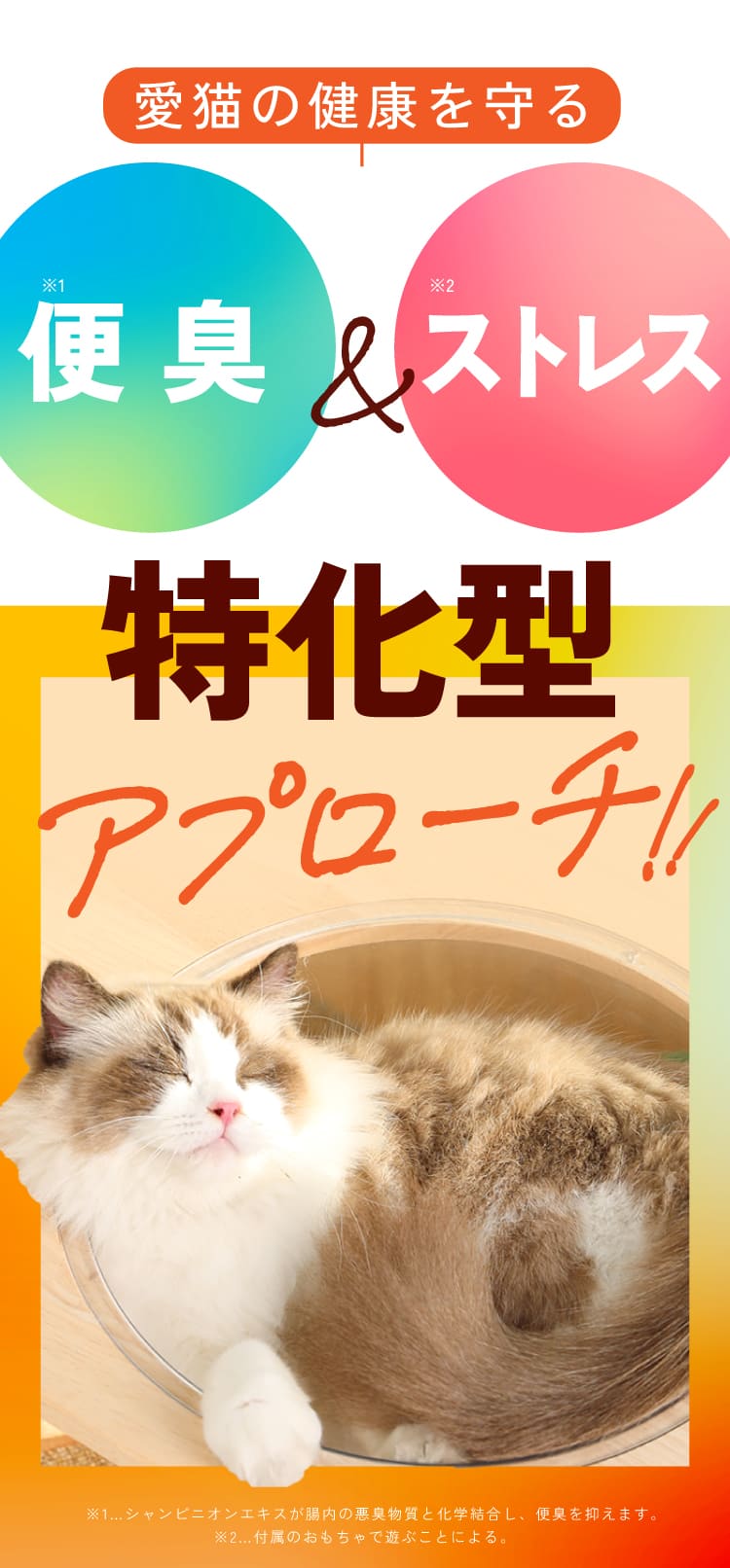 便臭とストレスの特化アプローチ