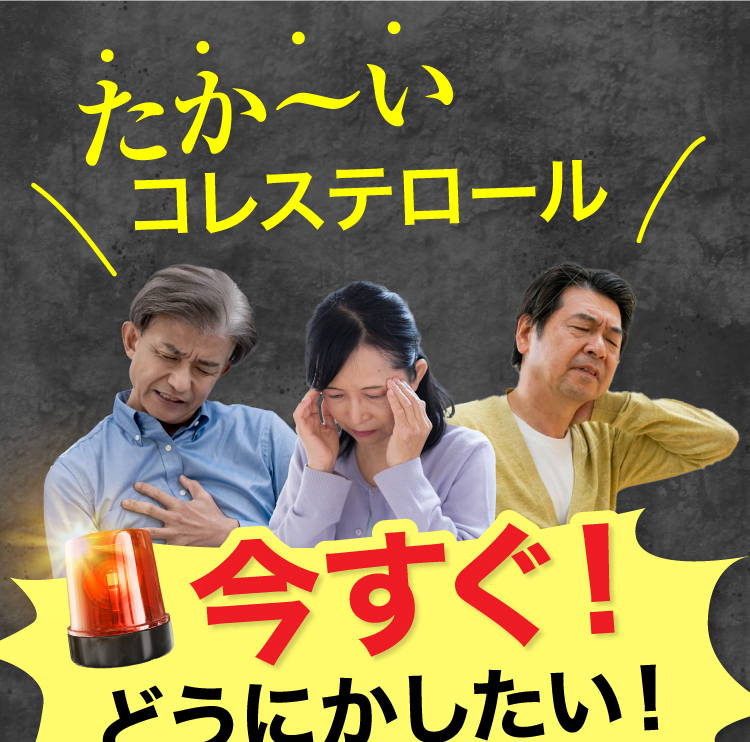 たか〜いコレステロール、今すぐどうにかしたい！