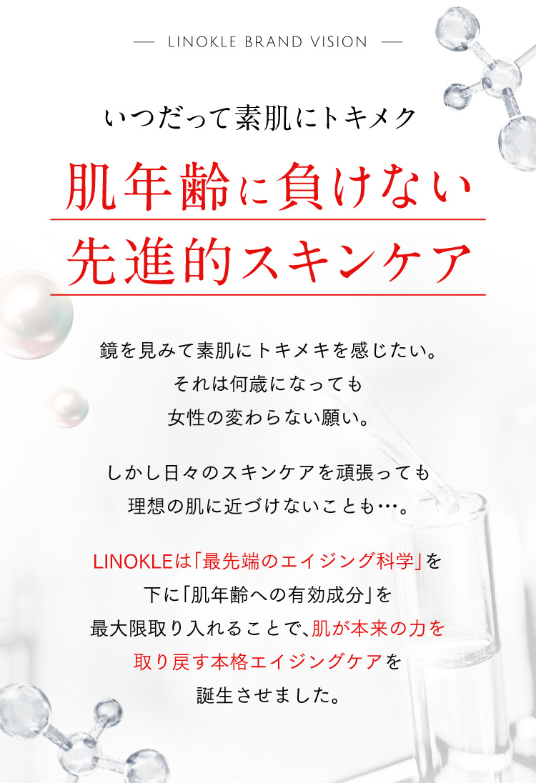 年齢肌に負けない先進的スキンケア