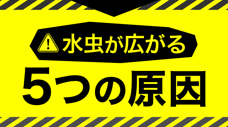 水虫が広がる5つの原因