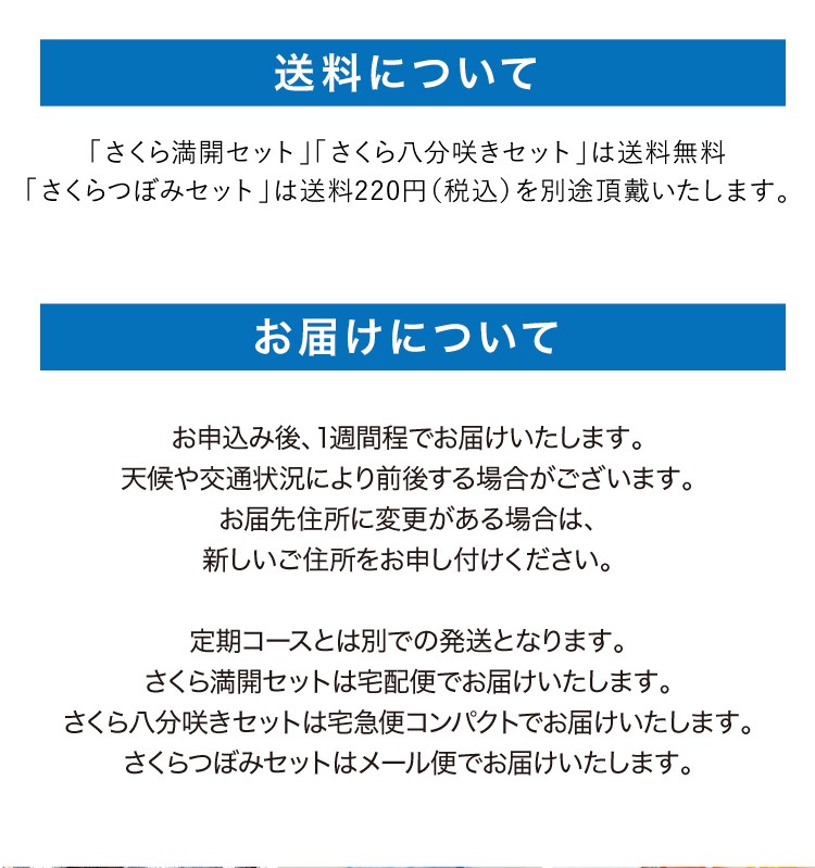 送料・お届けについて