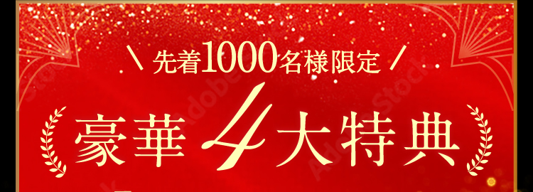 お得な４つの特典