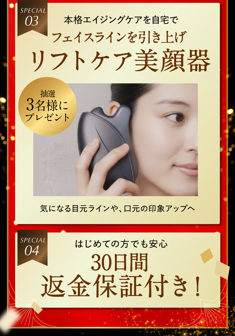 お得な４つの特典