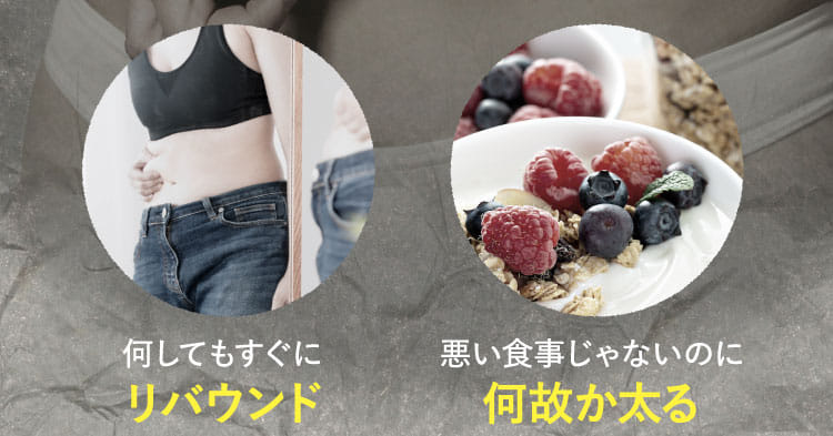 何してもすぐにリバウンド・悪い食事じゃないのに何故か太る