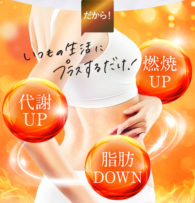 だから！いつもの生活にプラスするだけ！