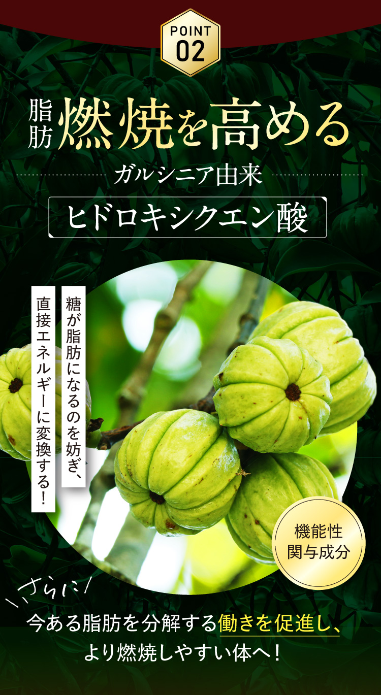 ヒドロキシクエン酸が脂肪燃焼を高める