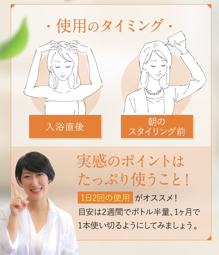 使用のタイミング