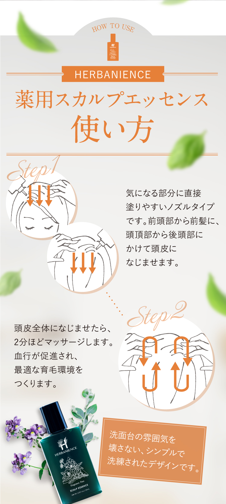 薬用スカルプエッセンス使い方