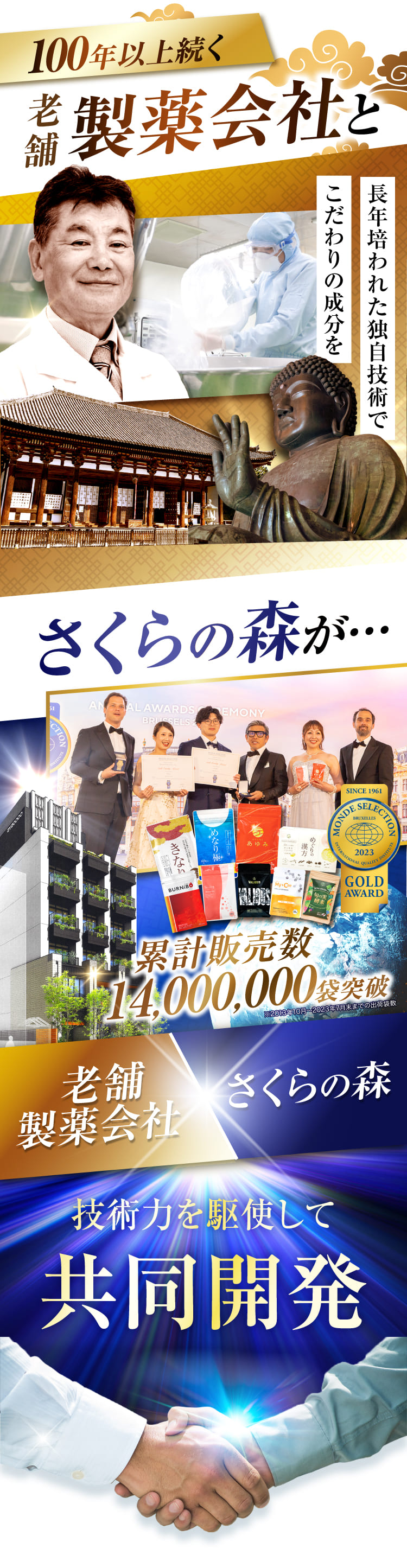 100年以上の歴史を持つ製薬会社と共同開発