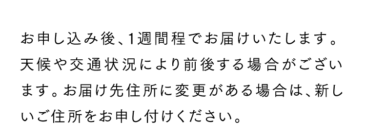 お届け詳細