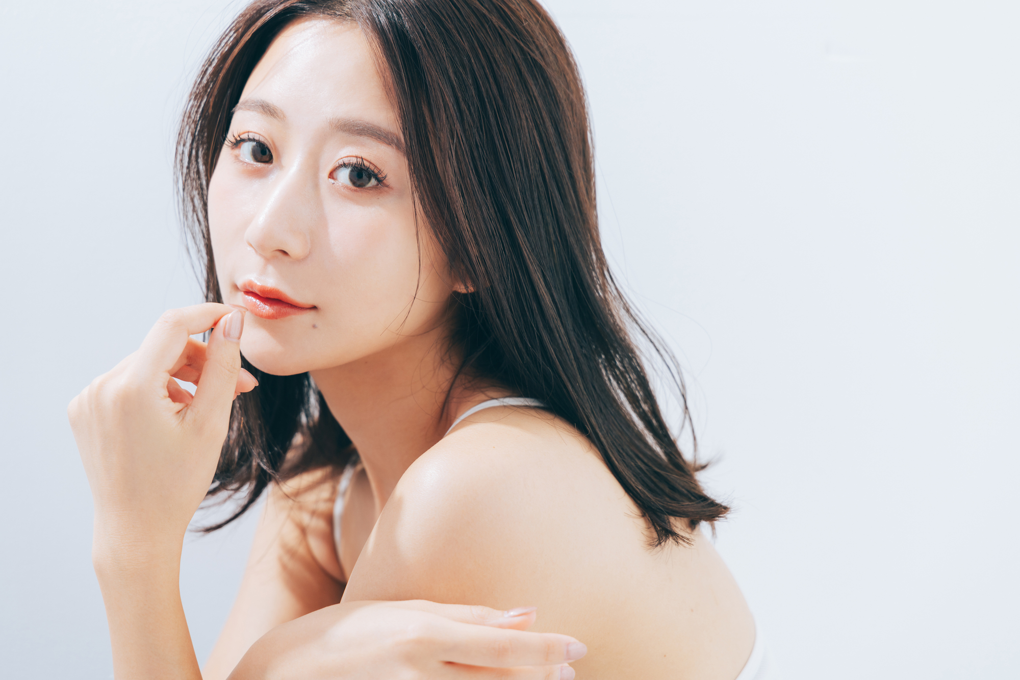美肌の女性