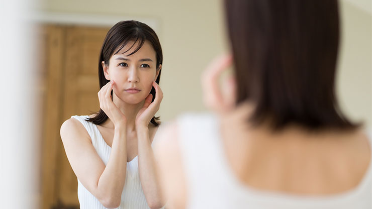 敏感肌の女性